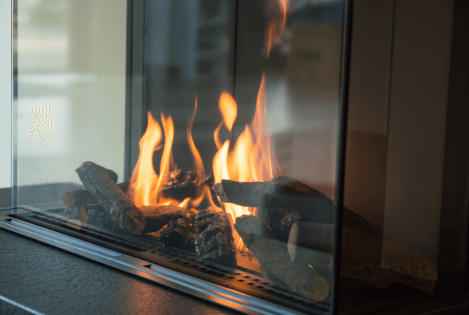 Une cheminée au gaz comme appareil de chauffage