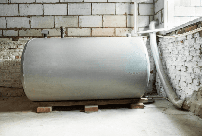 Un chauffage au mazout comme appareil de chauffage